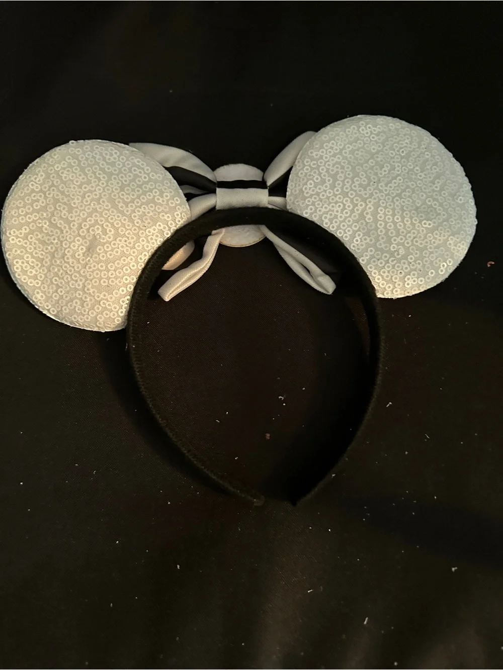 Jack Nightmare before Christmas Black & White Skull Bow Kids Costume Headband